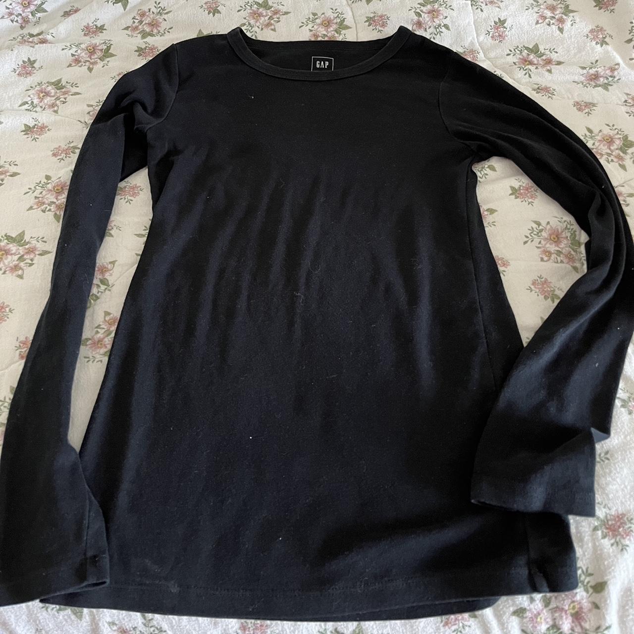 Long Black Sleeve Fitted Basic size XS - stretchy!... - Depop