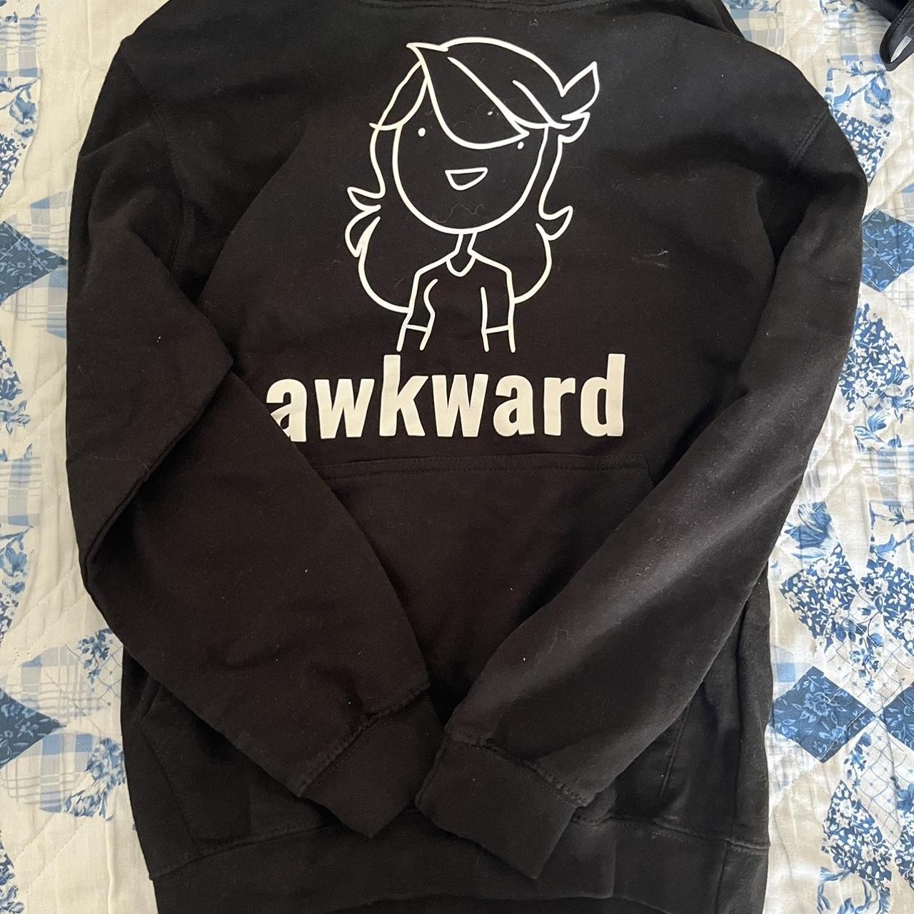 Jaiden Animations “awkward” graphic hoodie. size - Depop