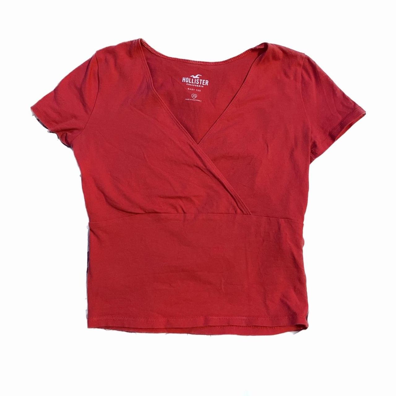 Hollister Red Check Long Sleeved Women Shirt - size XS – The