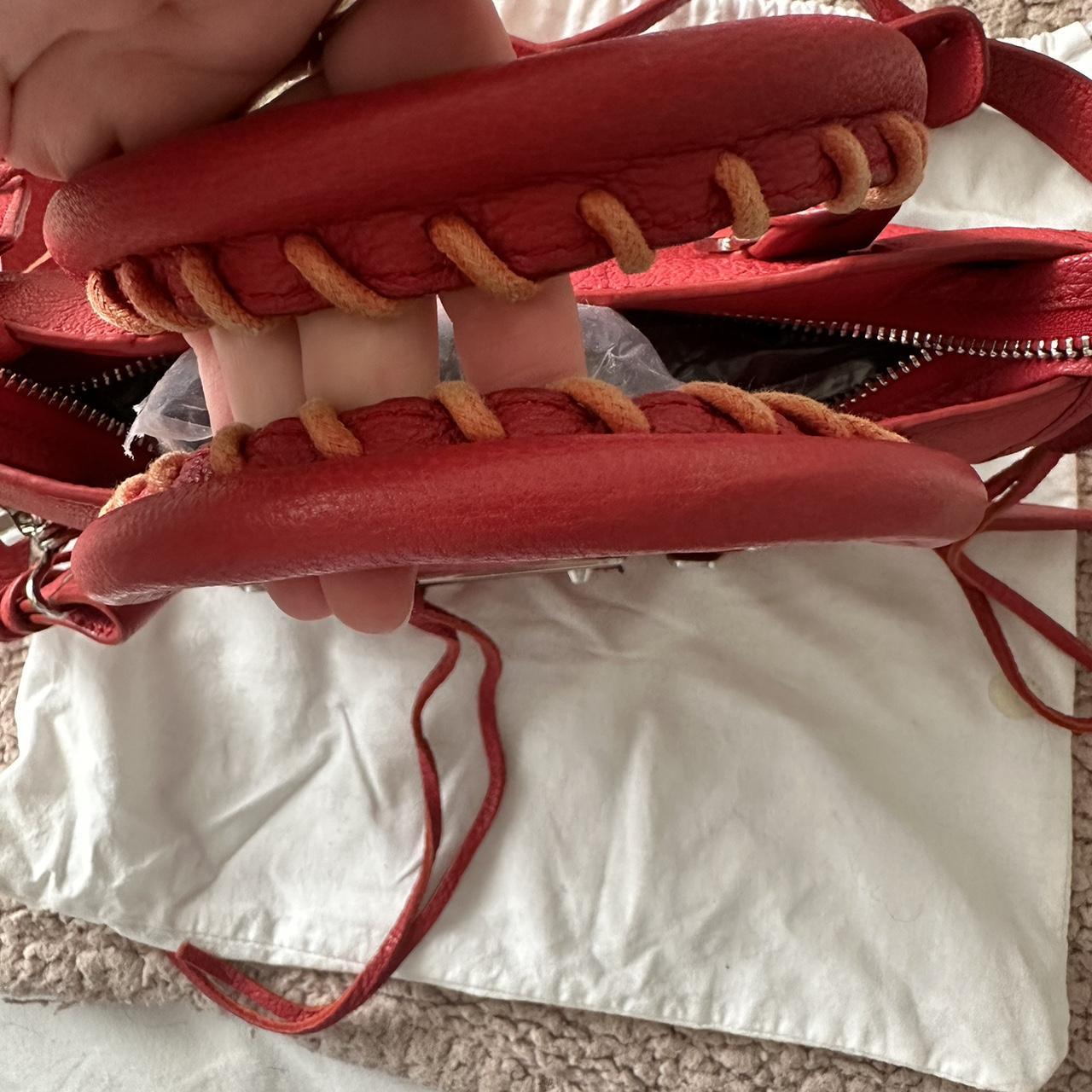 balenciaga red mini bag