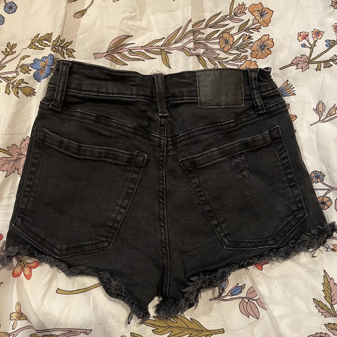 Aeropostale Women's Black Shorts | Depop