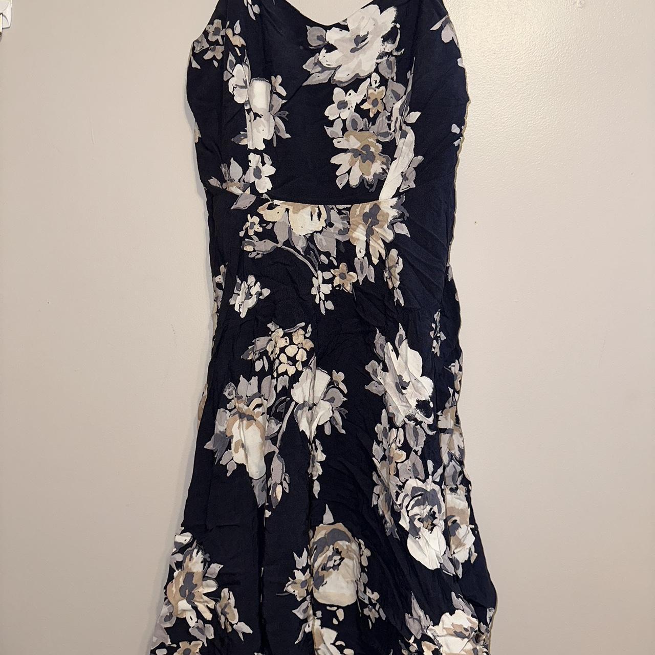 Old navy black hot sale and white floral dress