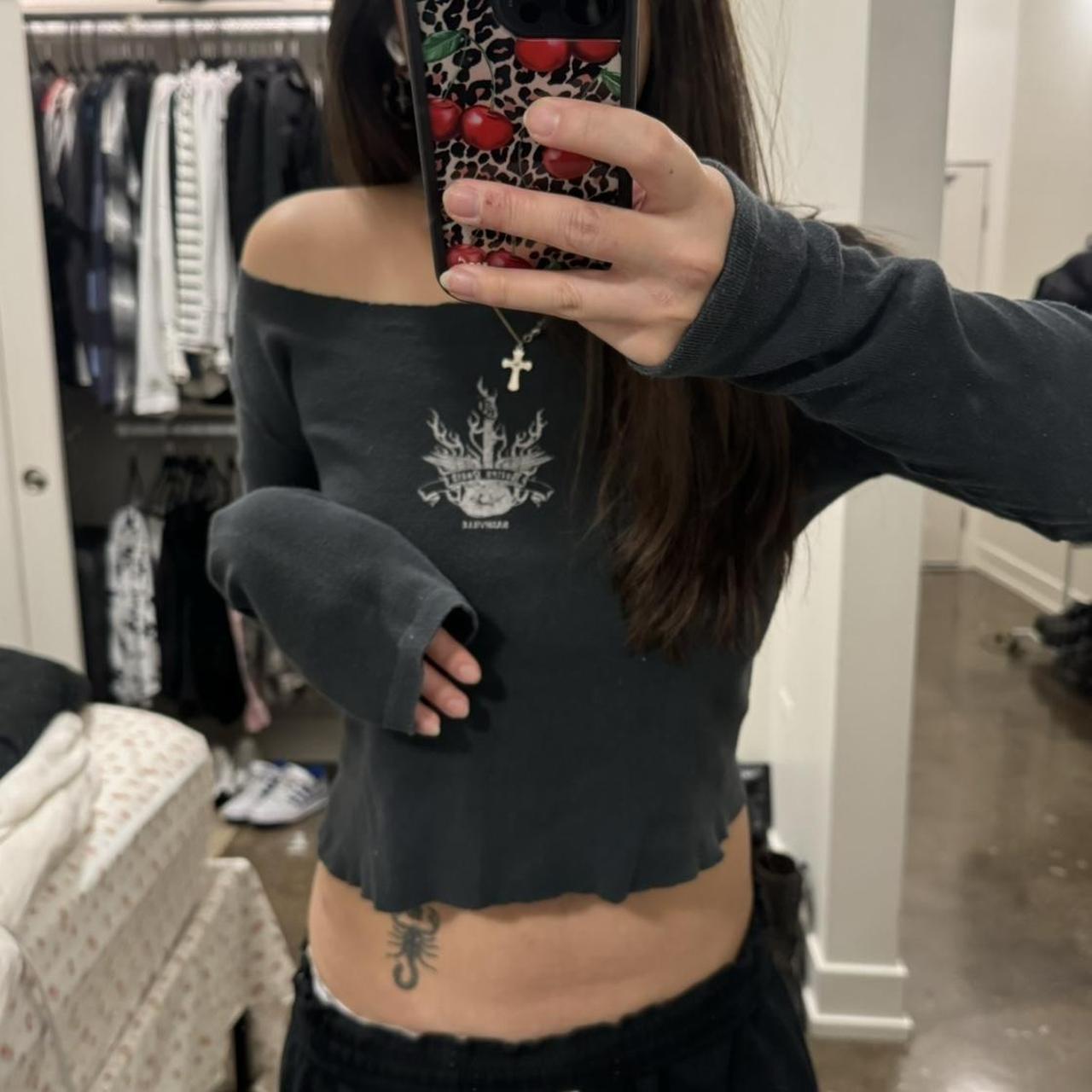 brandy melville nashville long sleeve cut the... Depop