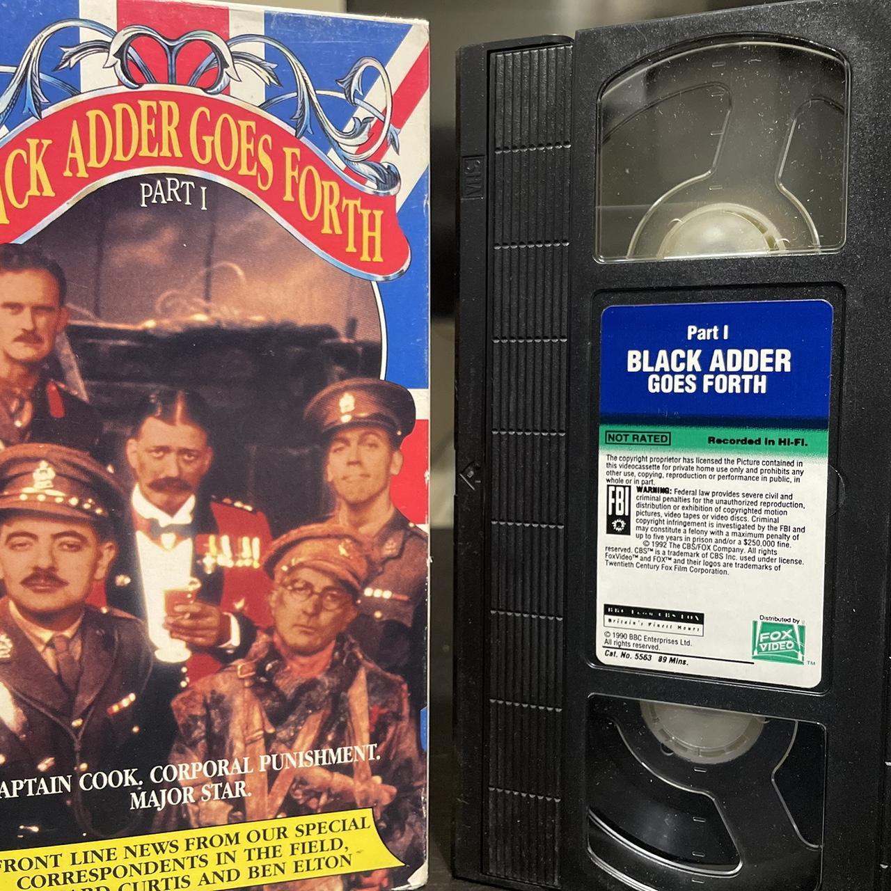 black adder vhs tapes Black adder 1 Black adder 2 | Depop