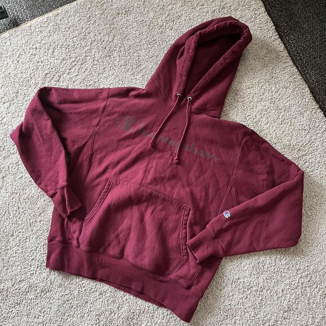 Champion maroon hoodie store womens