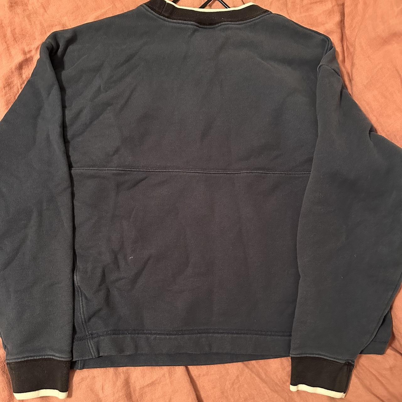 Nike Women's Navy and White Sweatshirt | Depop