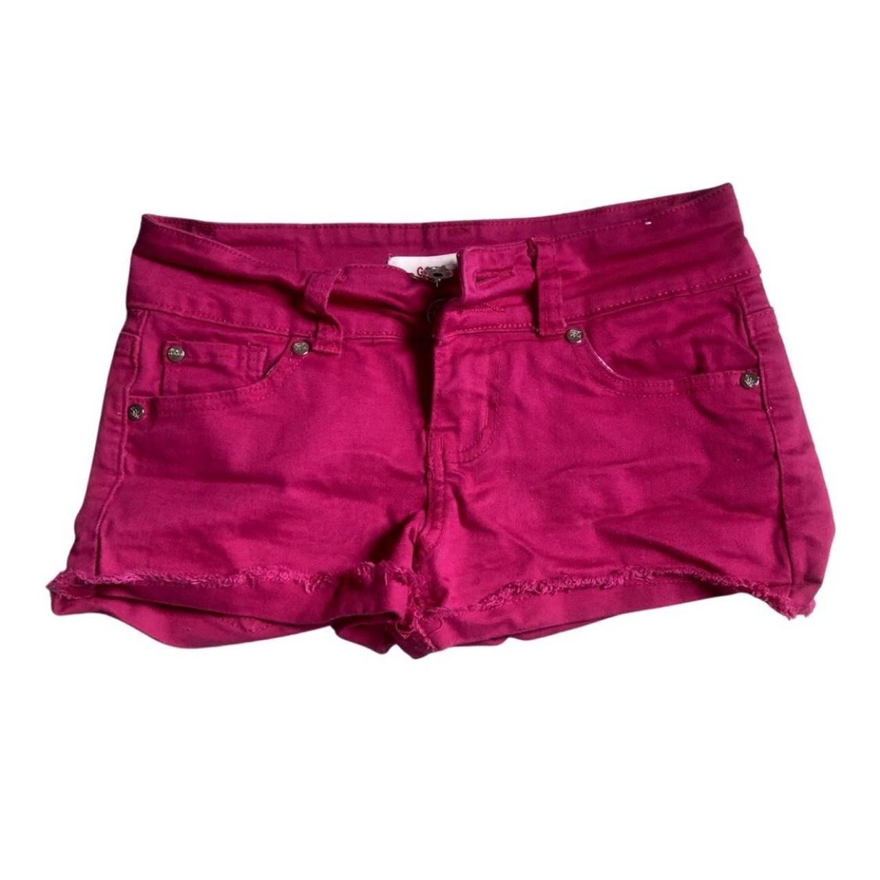 Dark pink short shorts. Very soft and comfy for... - Depop