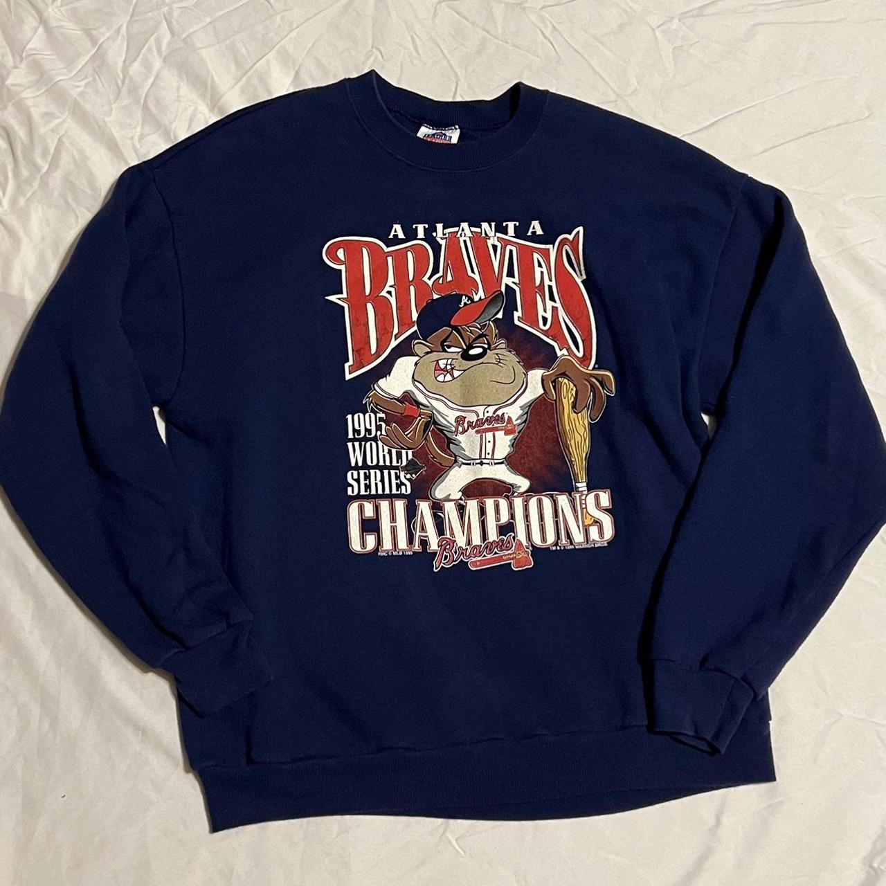 Vintage Atlanta Braves 1995 Champions World Series - Depop