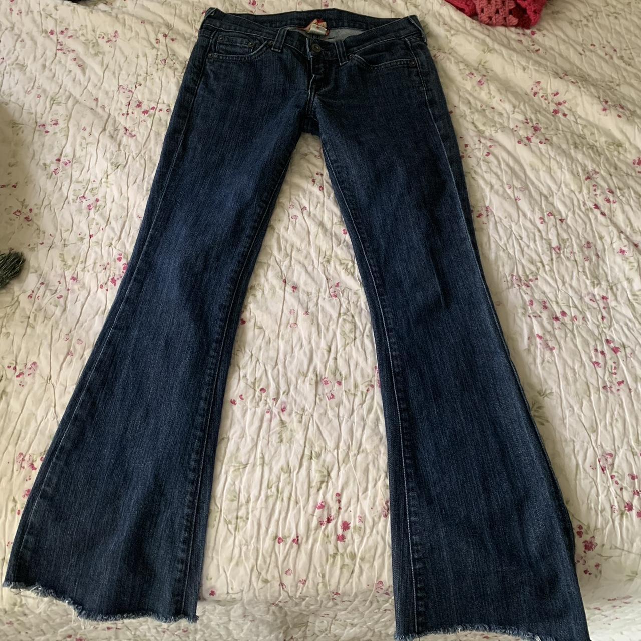 Lucky brand boot cut jeans! Has such cute pockets... - Depop