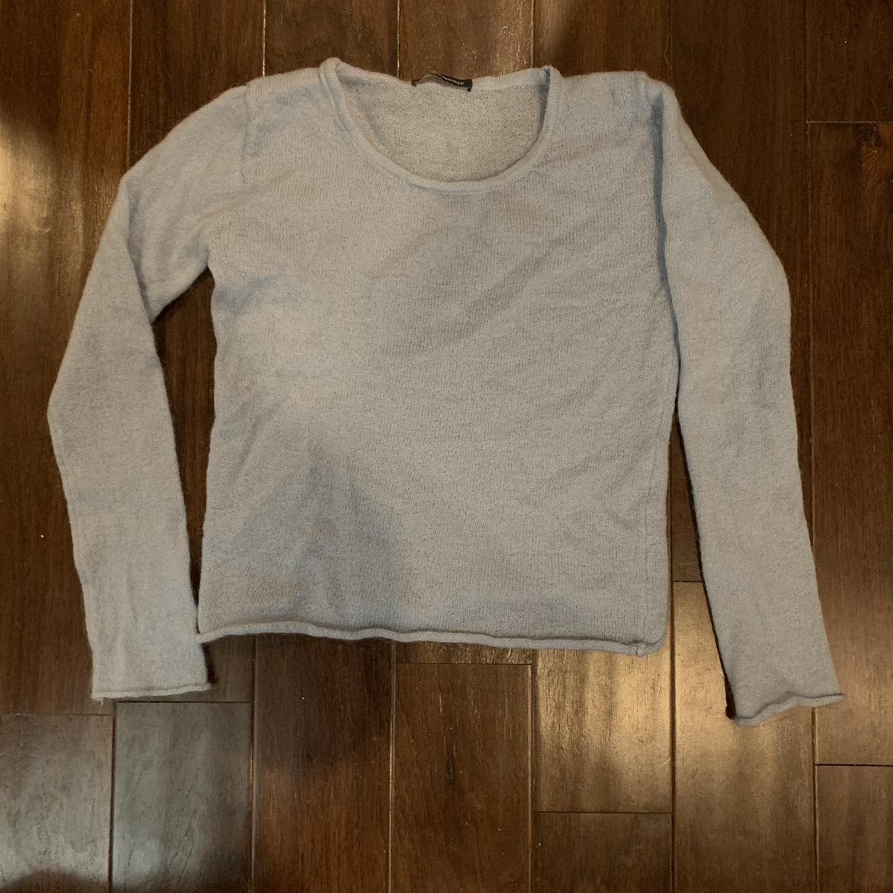 Brandy Melville Women's Blue Jumper | Depop