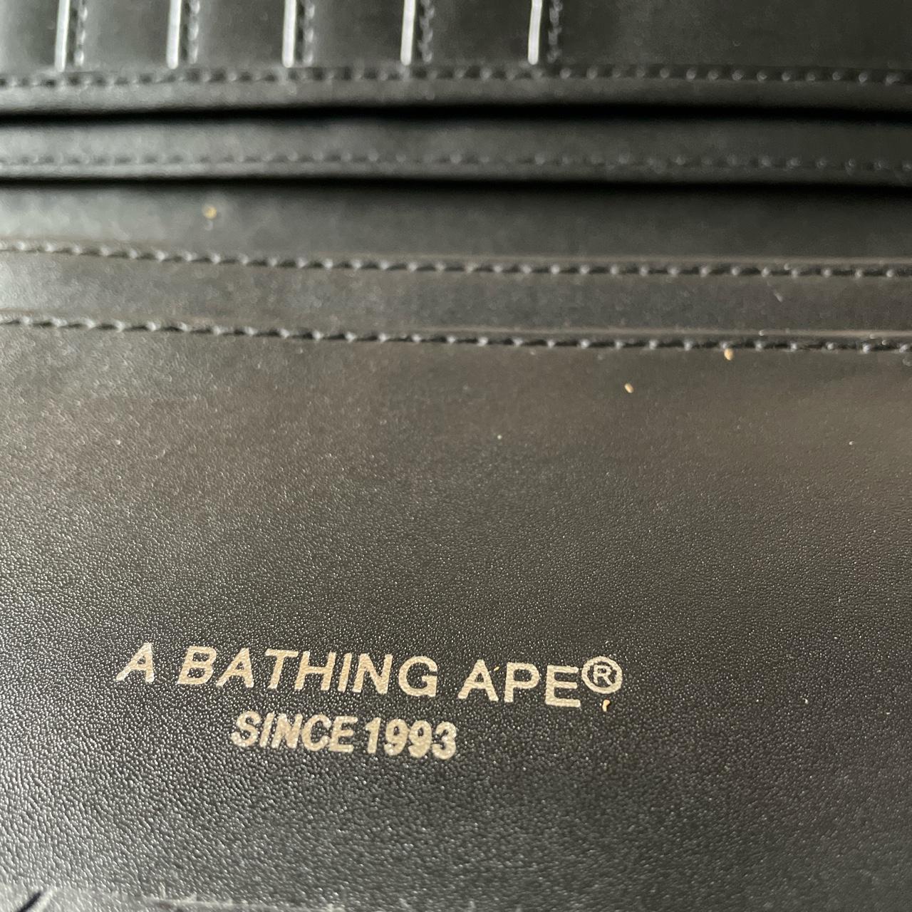 Bathing Ape Wallet like new no tag faux leather Depop
