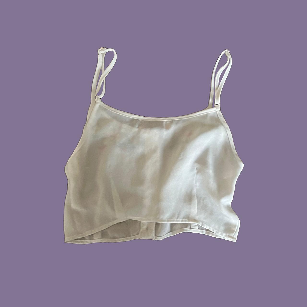 NaaNaa Women's White and Pink Crop-top (2)