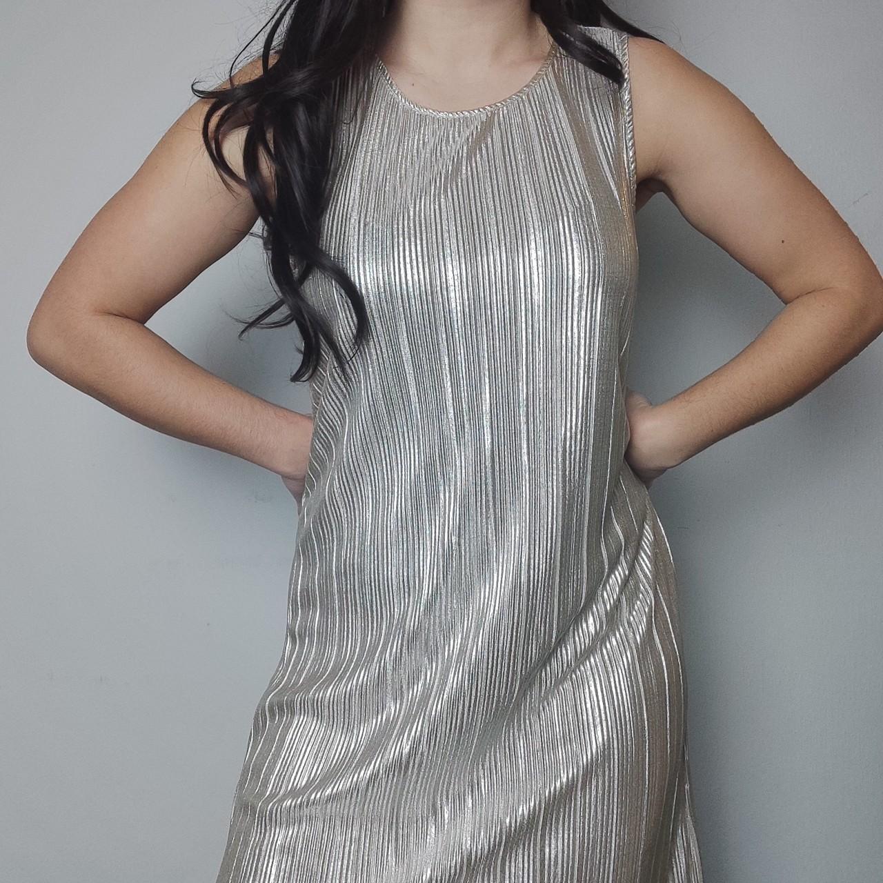 H&m hot sale metallic dress