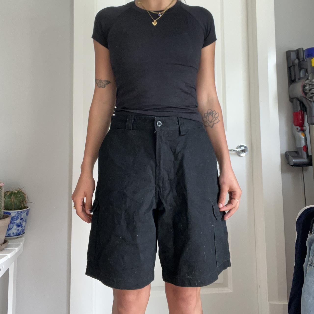 Hard Yakka Black Jorts! used but in excellent... - Depop