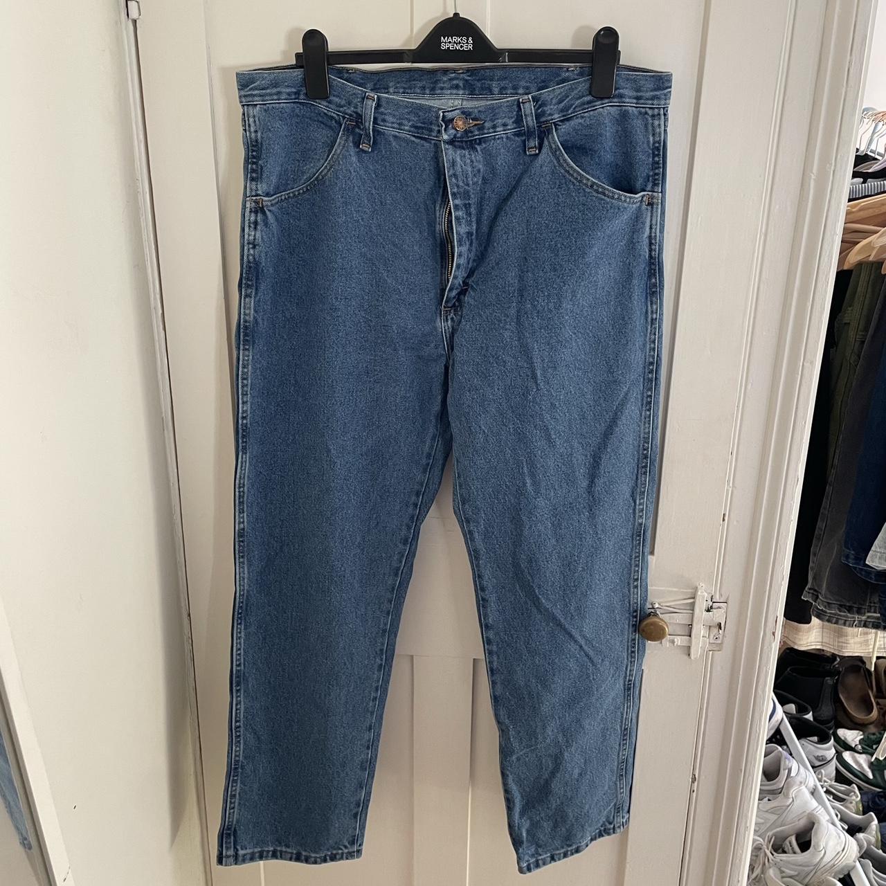 Rustler wrangler jeans regular fit straight leg 38x30 - Depop