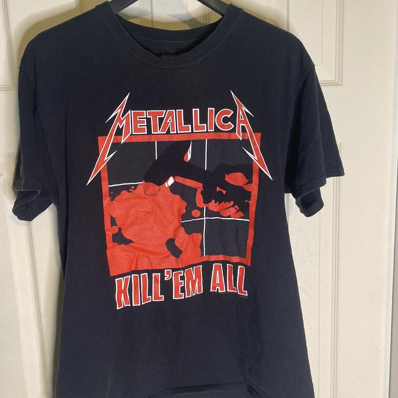 Metallica Kill ‘em all tee shirt size large double... - Depop