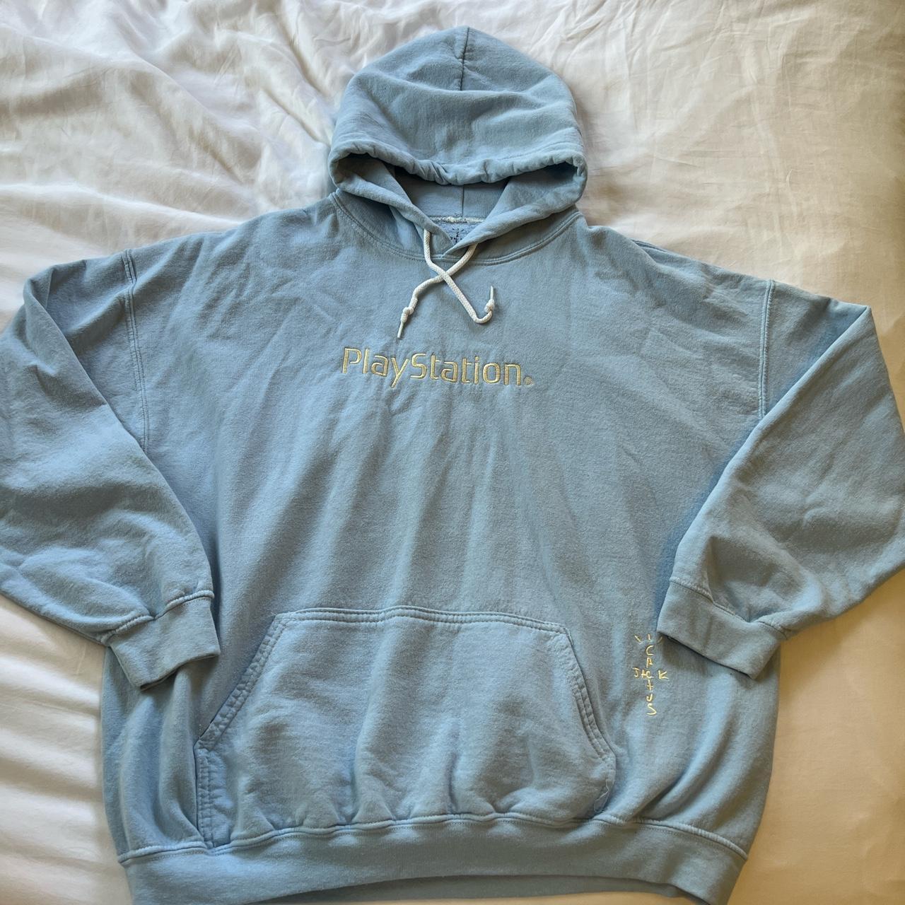 Baby blue playstation online hoodie