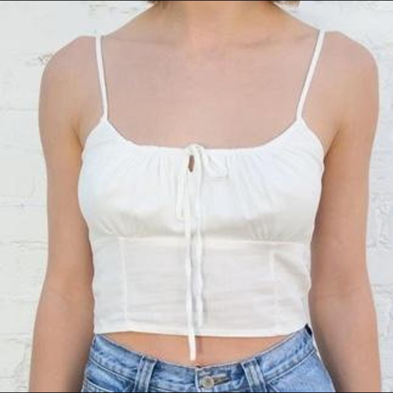 White brandy Melville Jennifer tank top never been worn Depop