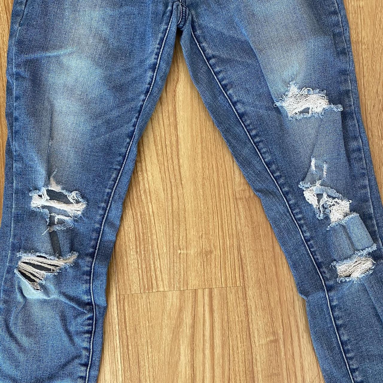 American Eagle / camo print jeans / distressed at - Depop