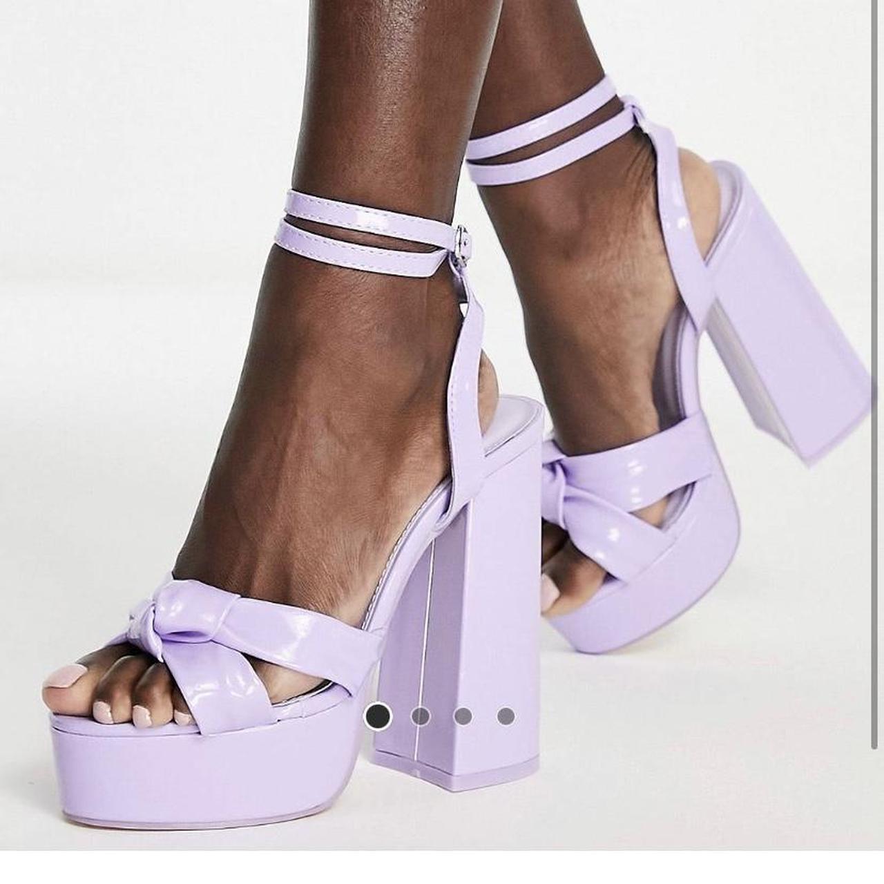 Lilac platform heels online