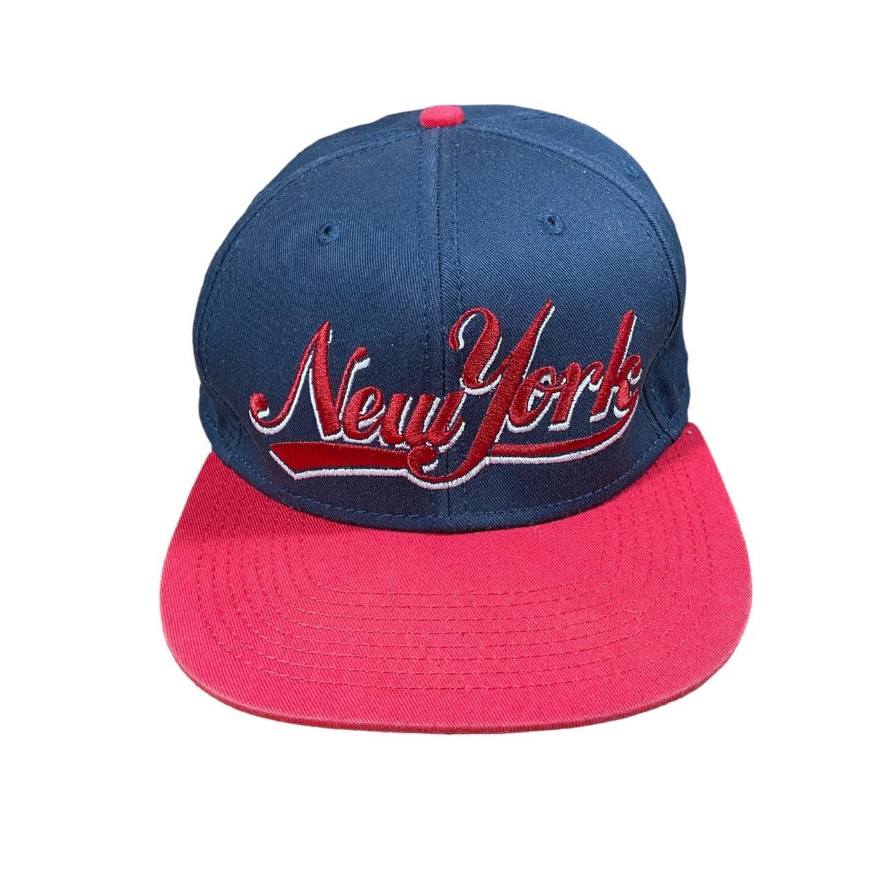 Red & Black New York Snapback Baseball Cap Red & - Depop