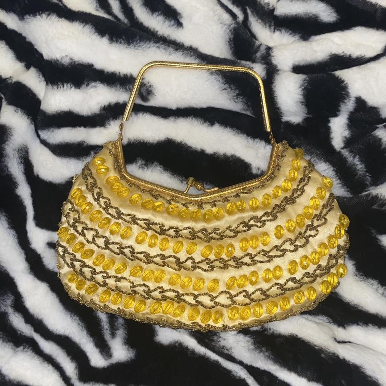 Beaded clutch. Small Beautiful bag in perfect - Depop