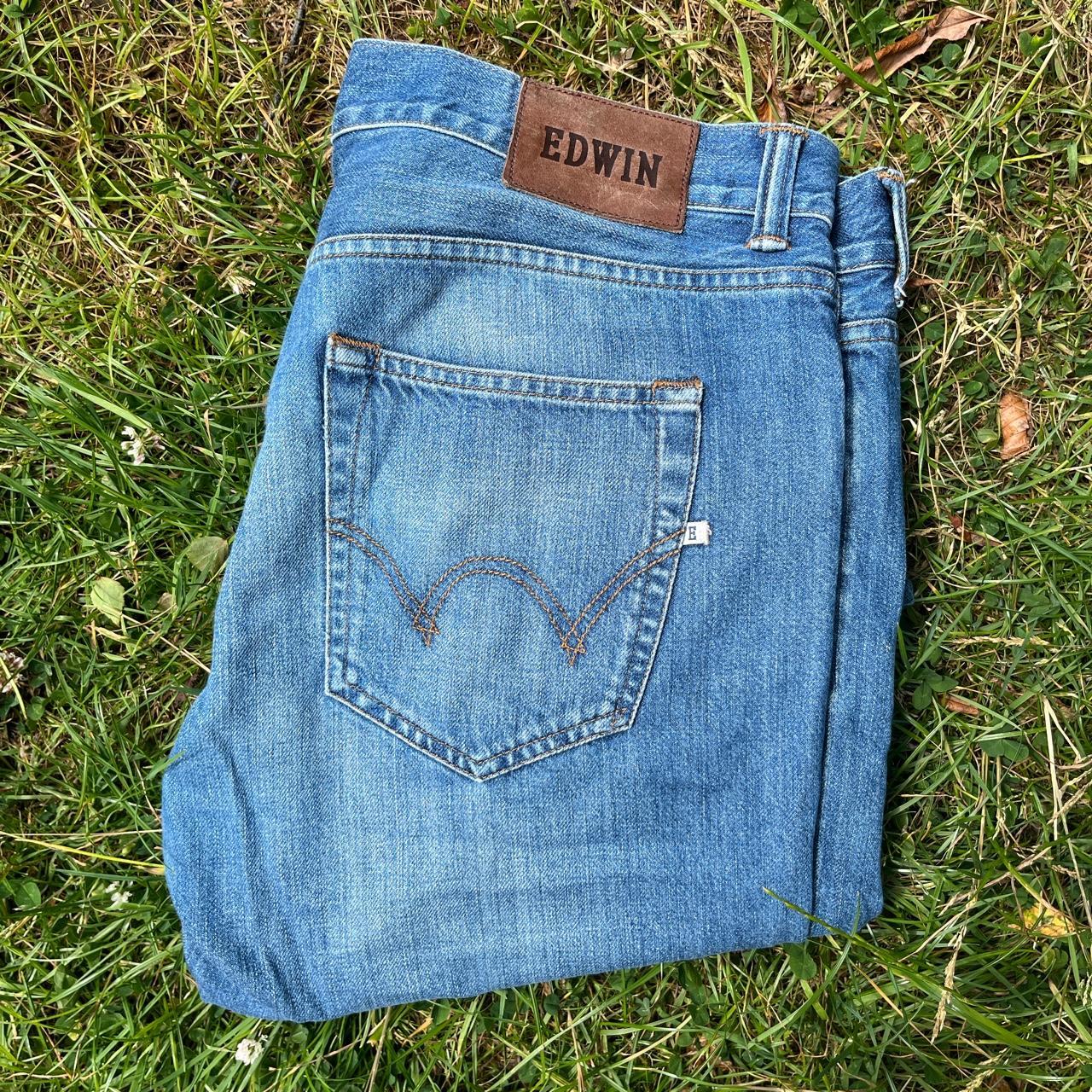 Edwin ED80 slim tapered jeans 📏 📐 34” W 32”... Depop