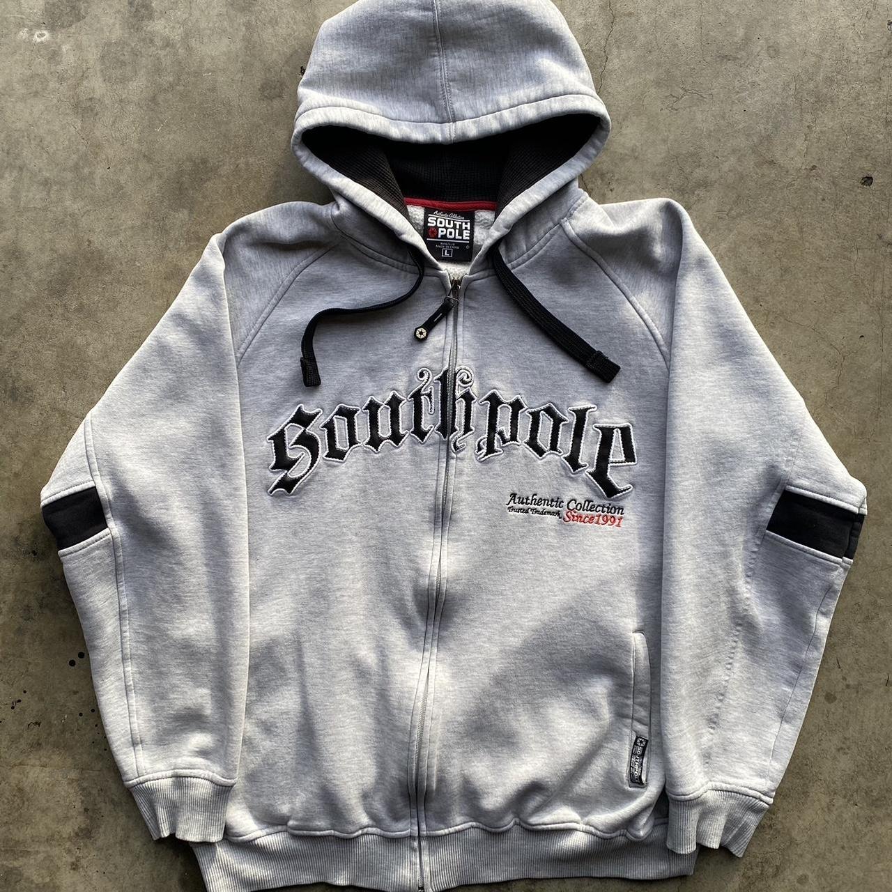 Y2K SouthPole Hoodie Size Large Featuring... - Depop