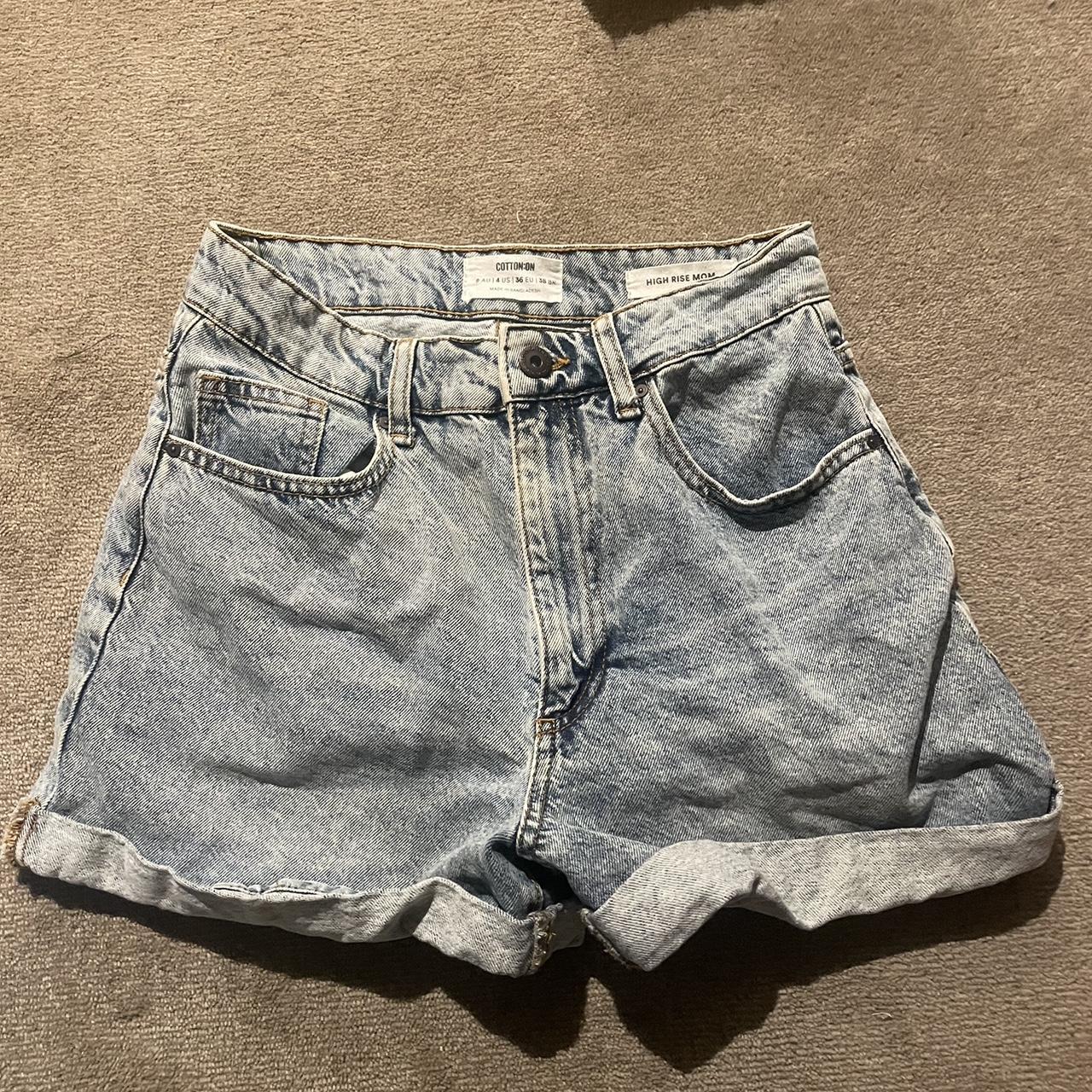 Selling mid rise cotton on denim shorts 😇 In... Depop