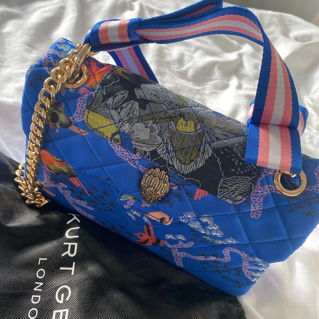 Rare Kurt Geiger Limited Edition quilted blue bird... Depop