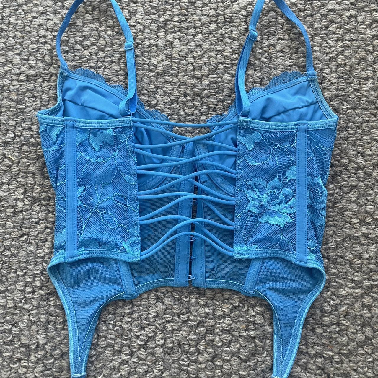 Blue Glassons Corset Worn Once In Perfect Depop