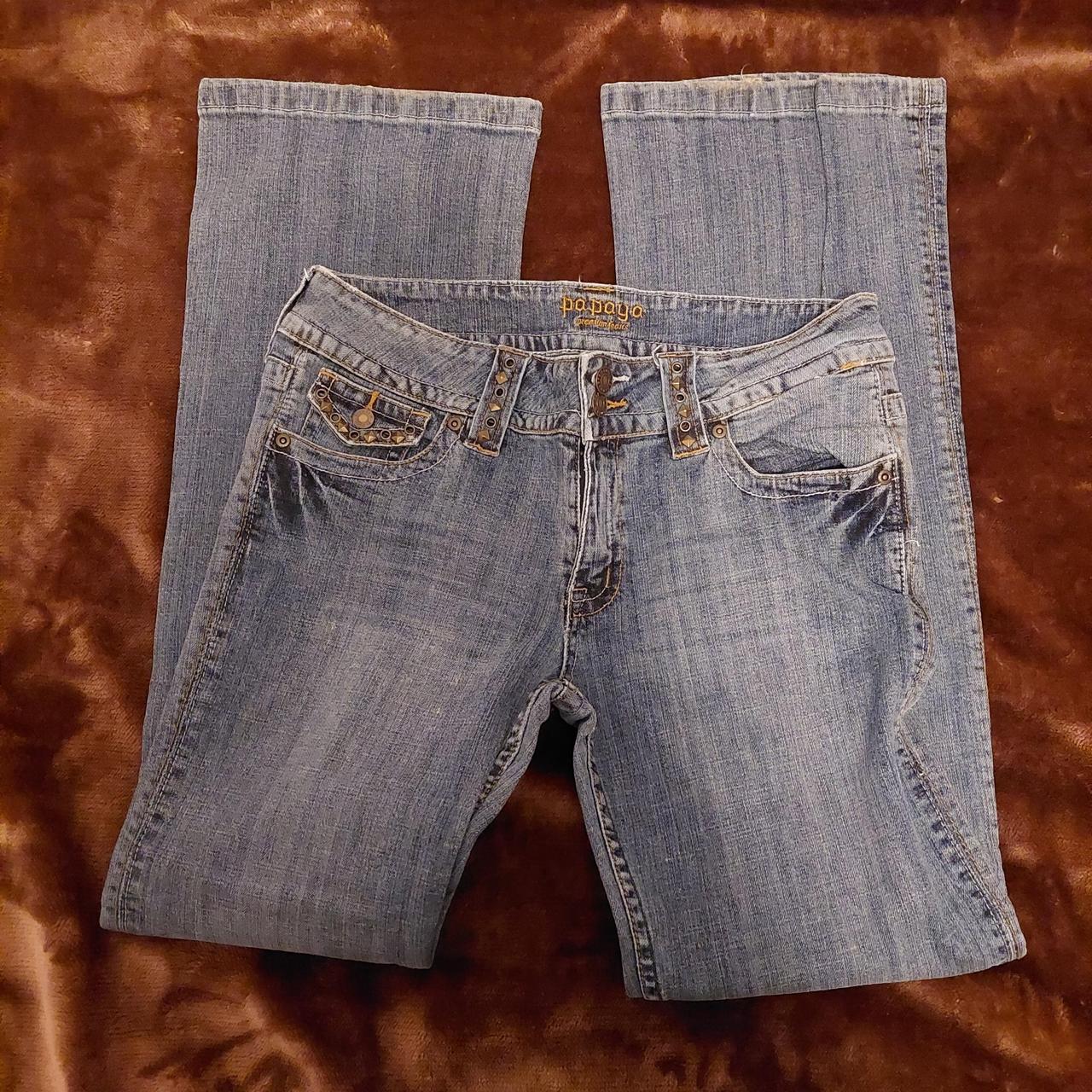 Papaya Women's Blue Jeans Depop