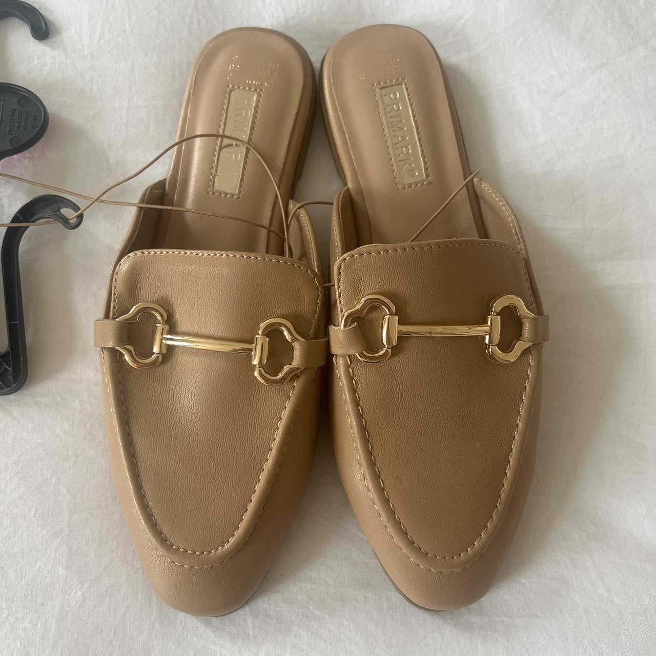 Tan backless loafers on sale