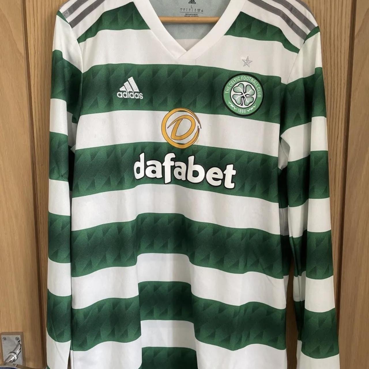 Rare Celtic 2023 2024 Long Sleeved Home Shirt Very Depop   P0 