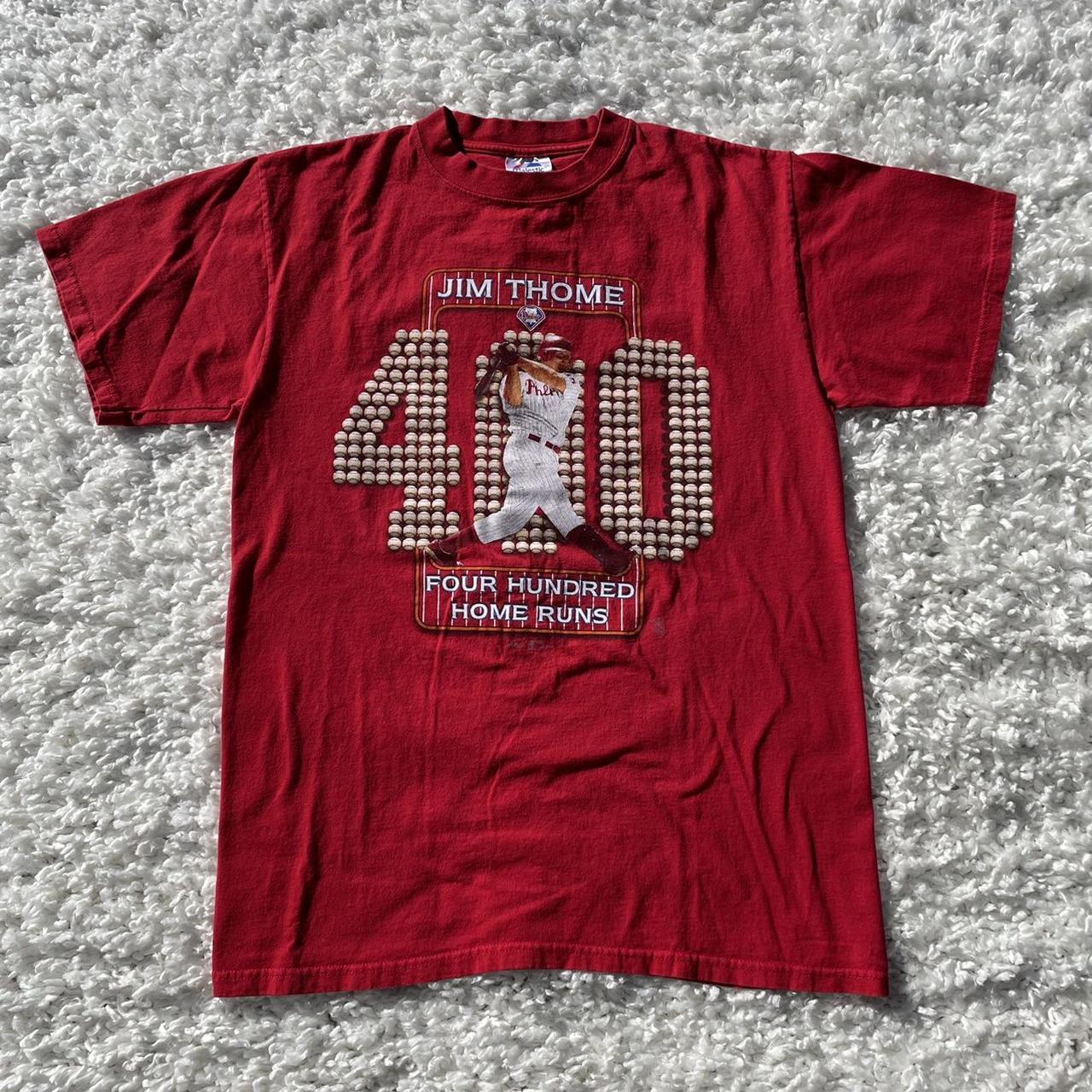 2004 Jim Thome 400 Home Runs t shirt , Size Large I
