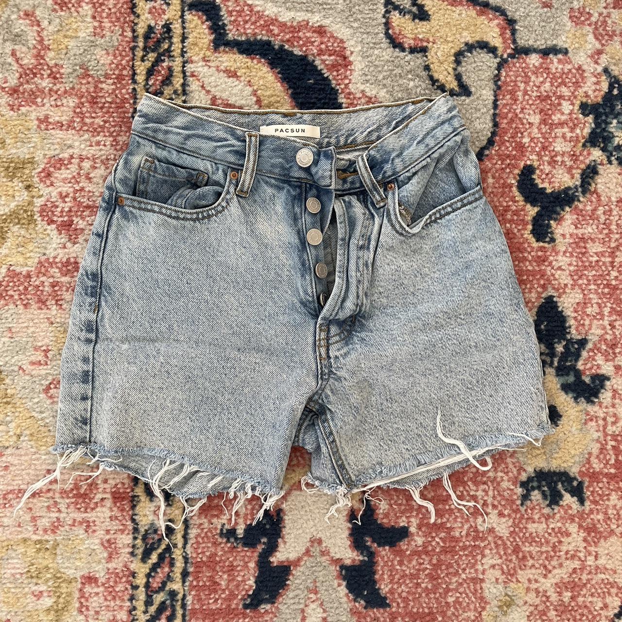 PacSun Women's Blue Shorts | Depop