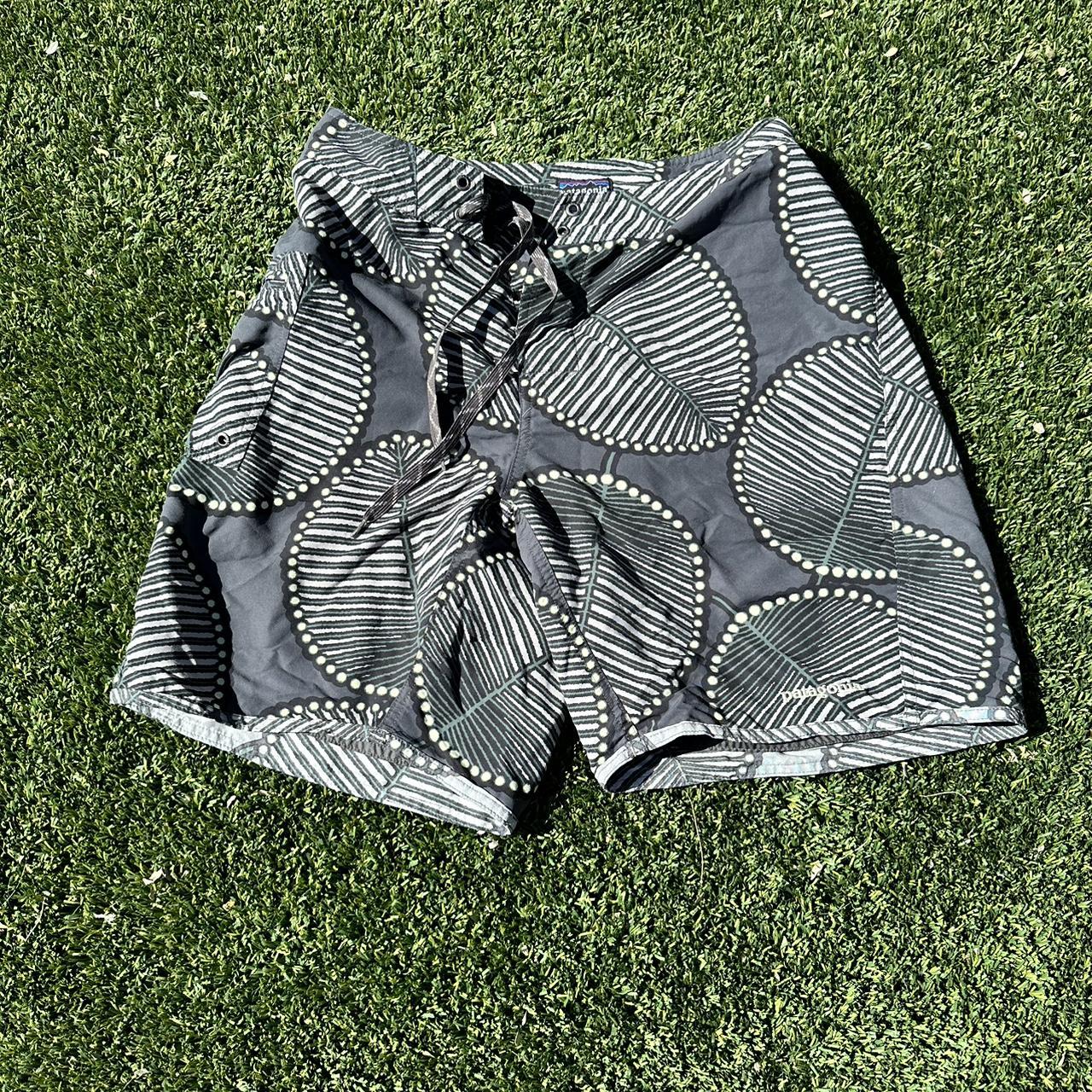 beautiful 90's patagonia swim trunks. have a zip up... - Depop