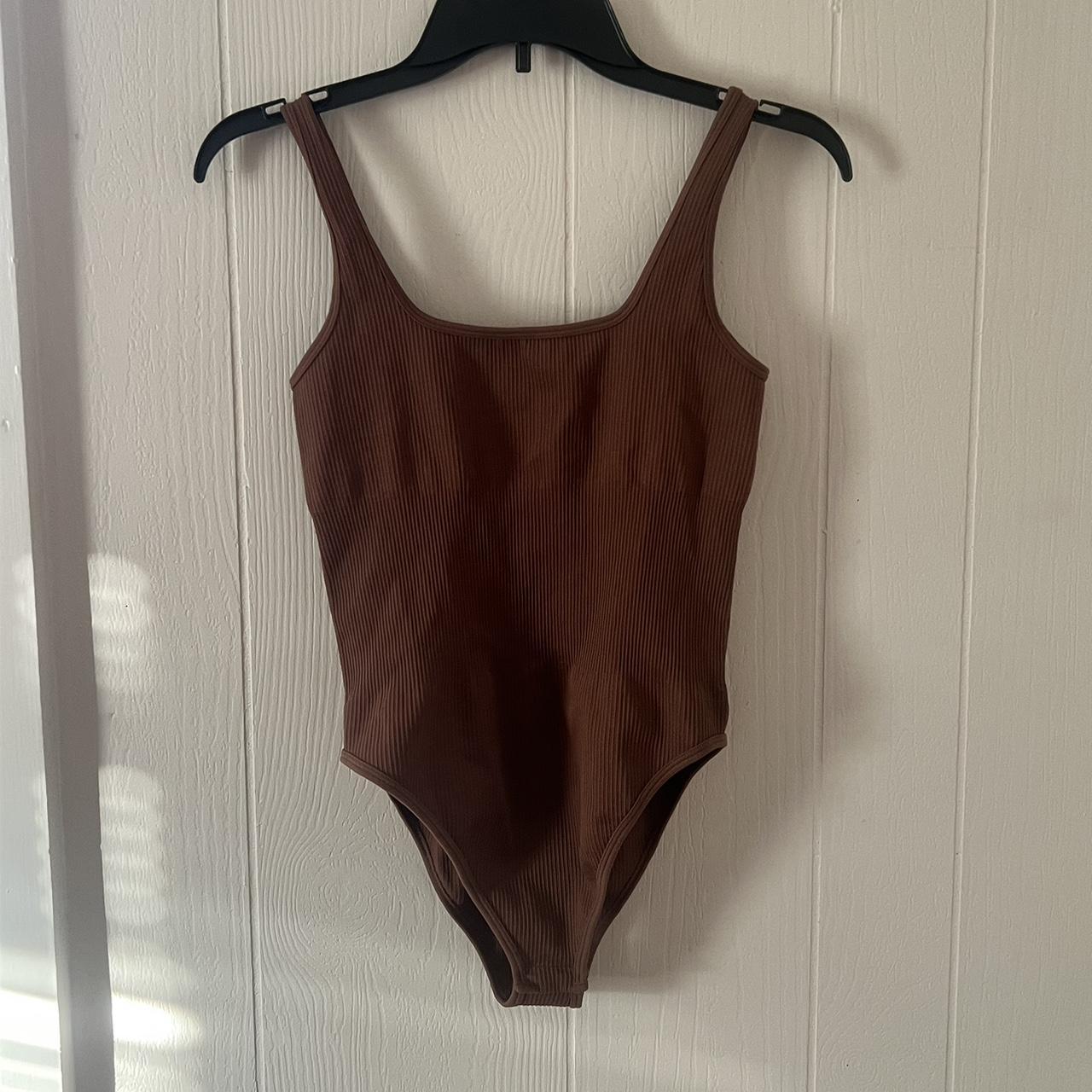 Colsie Women's Bodysuit with Keyhole V Neck Pull-On - Depop
