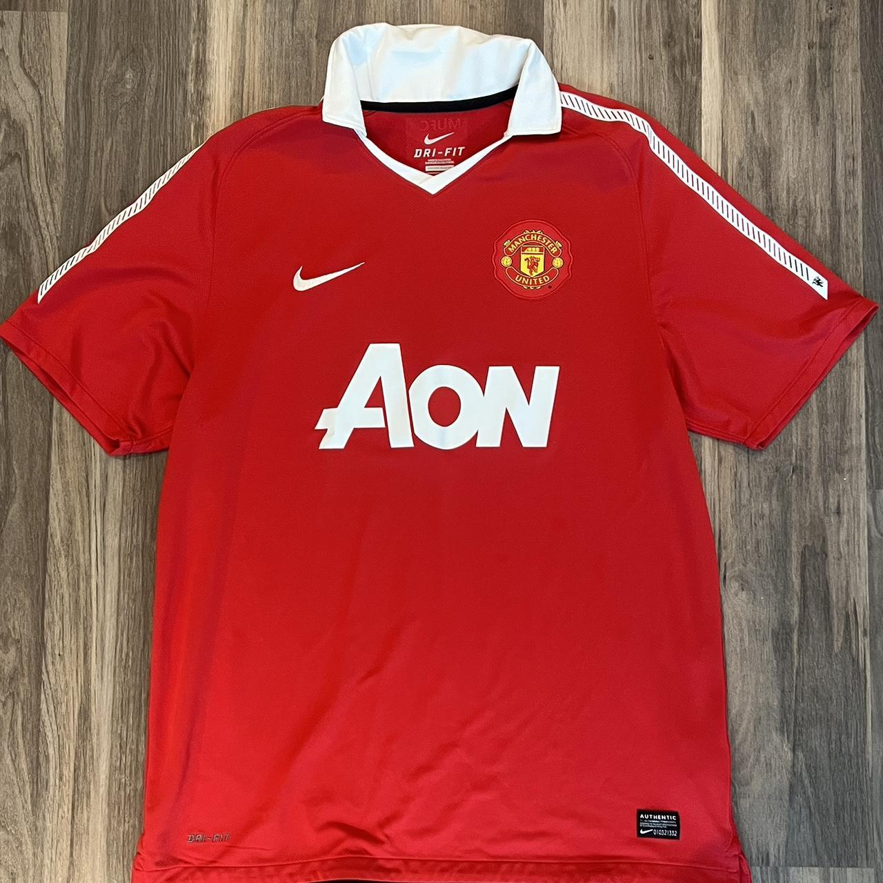Nike Manchester United 20102011 Home Soccer... Depop