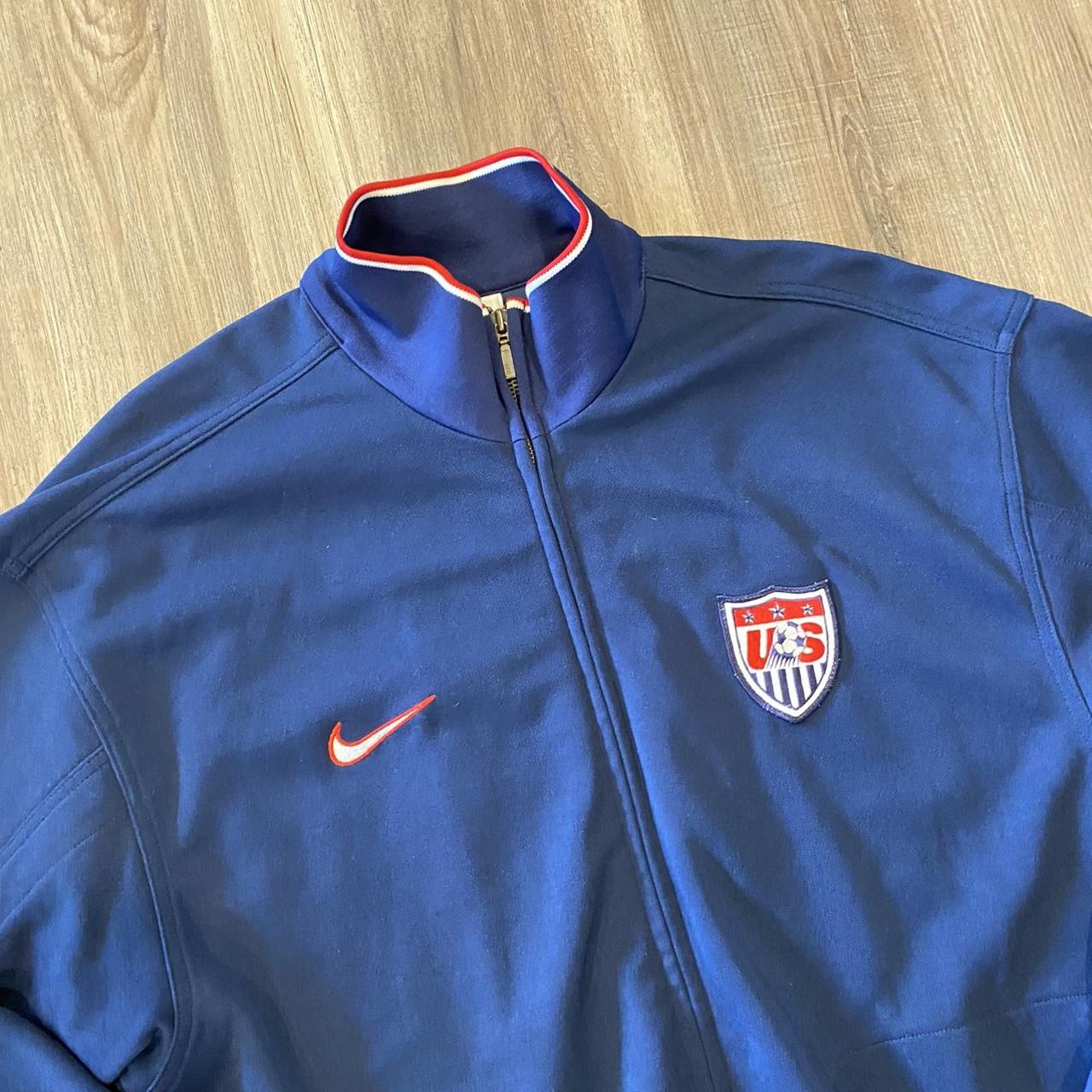 vintage 90s USMNT Nike Soccer jacket in good... - Depop