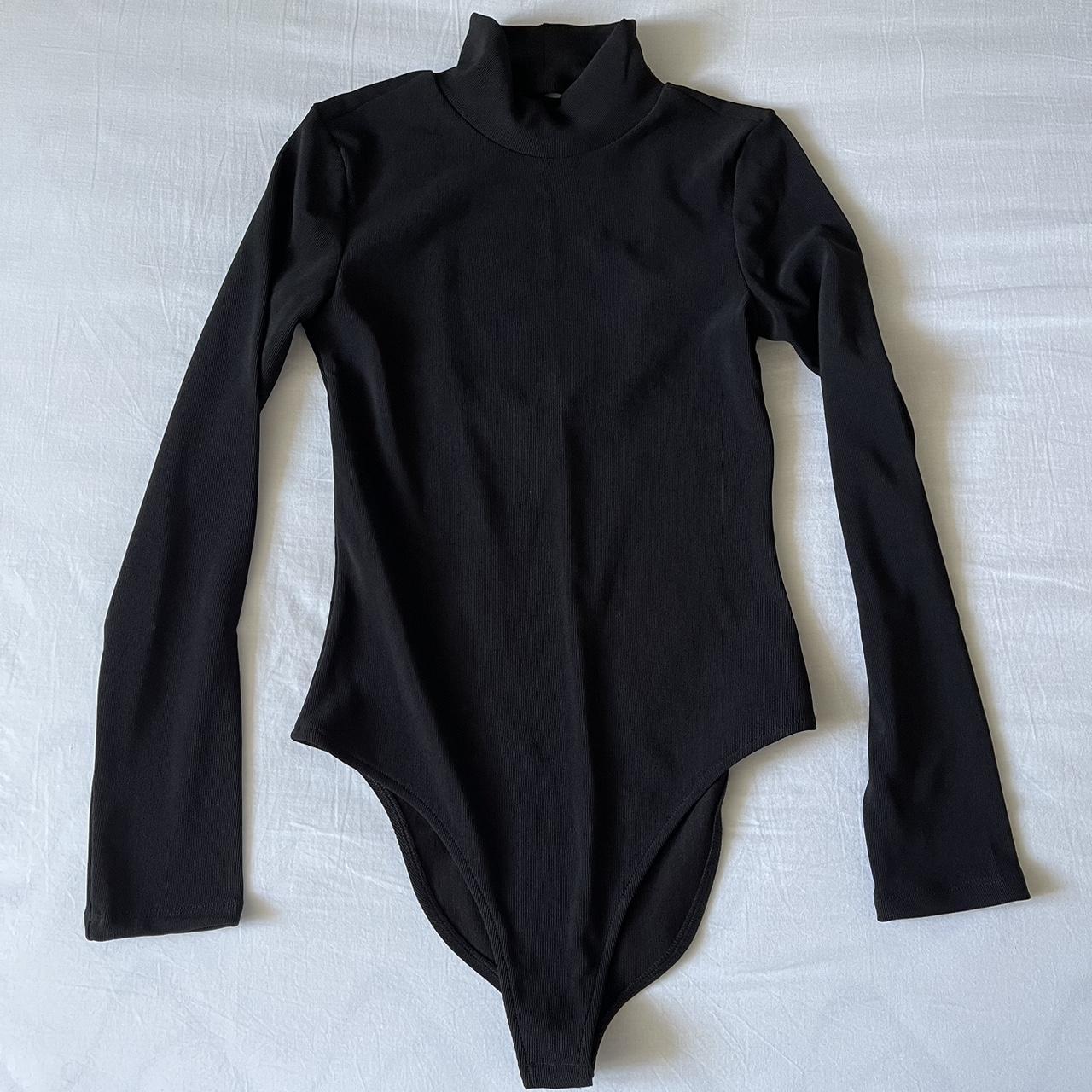 Zara Women's Black Bodysuit Depop