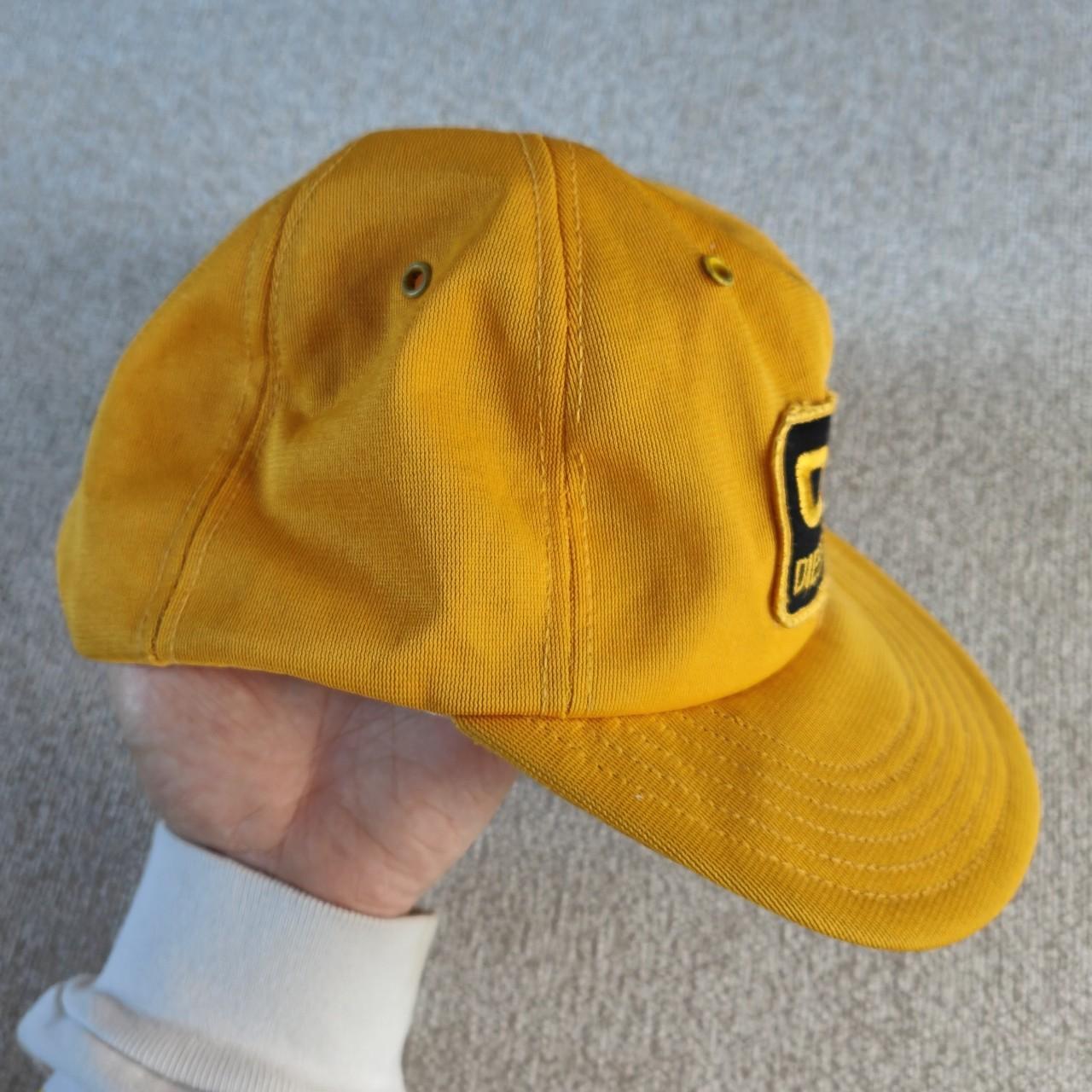 Men's Black and Yellow Hat | Depop