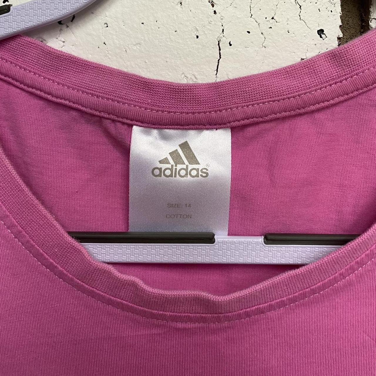 トップス archive grunge adidas t-shirt y2k pink y2k 平成 00s archive adidas ロゴT 半袖Tシャツ ピンク - メルカリ