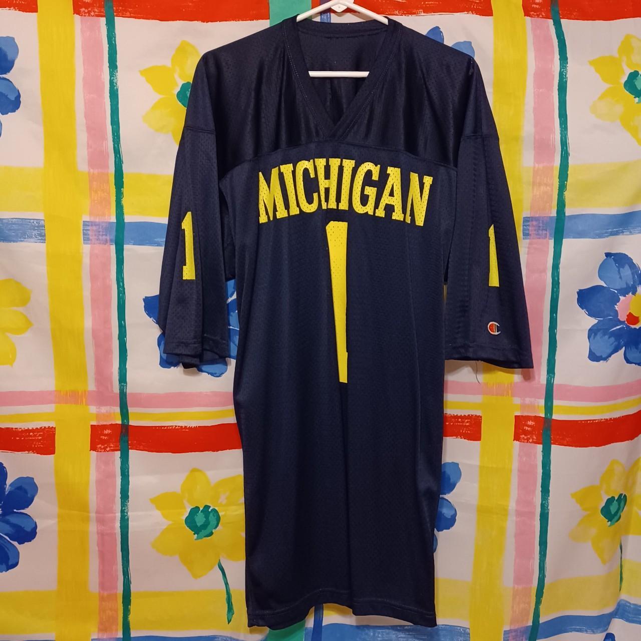 game used/authentic University of Michigan football jersey