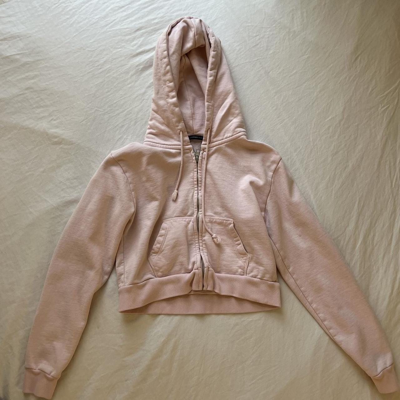 Light pink crystal discount hoodie