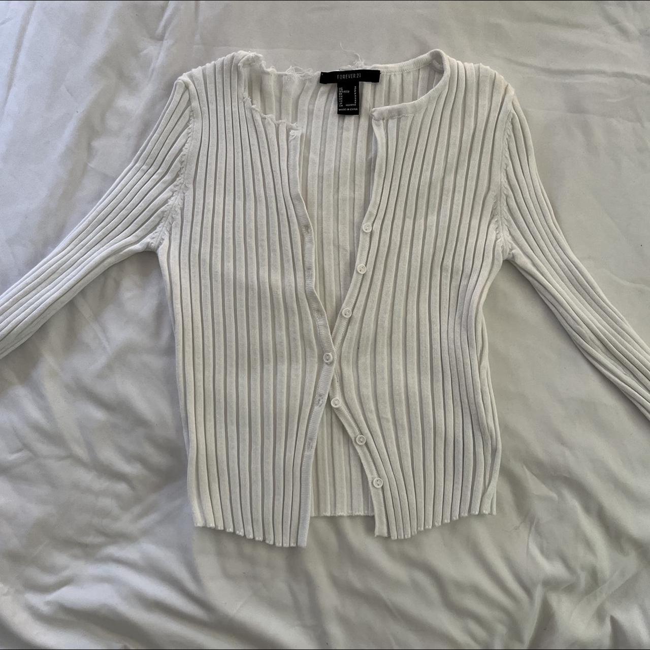 forever 21 knit top / cardigan (s) only worn once... - Depop