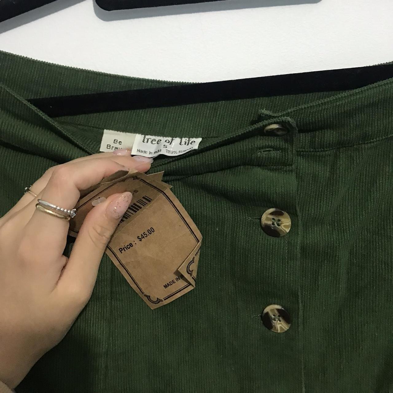 Tree of life green mini skirt BRAND NEW WITH... Depop