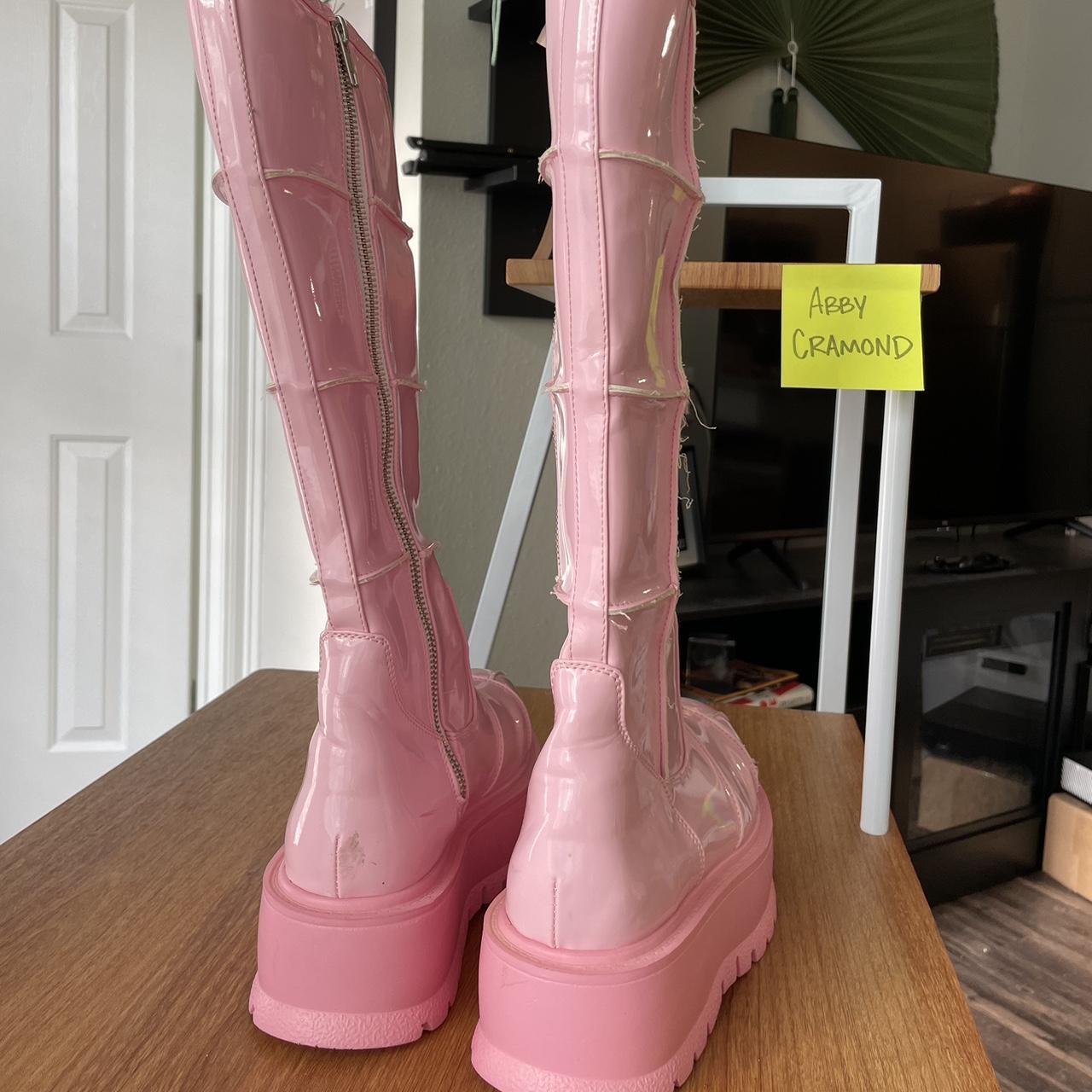 Pink Demonia Stack 301 Boot Pink Demonia Stack-301 Inch Platform Uk /7