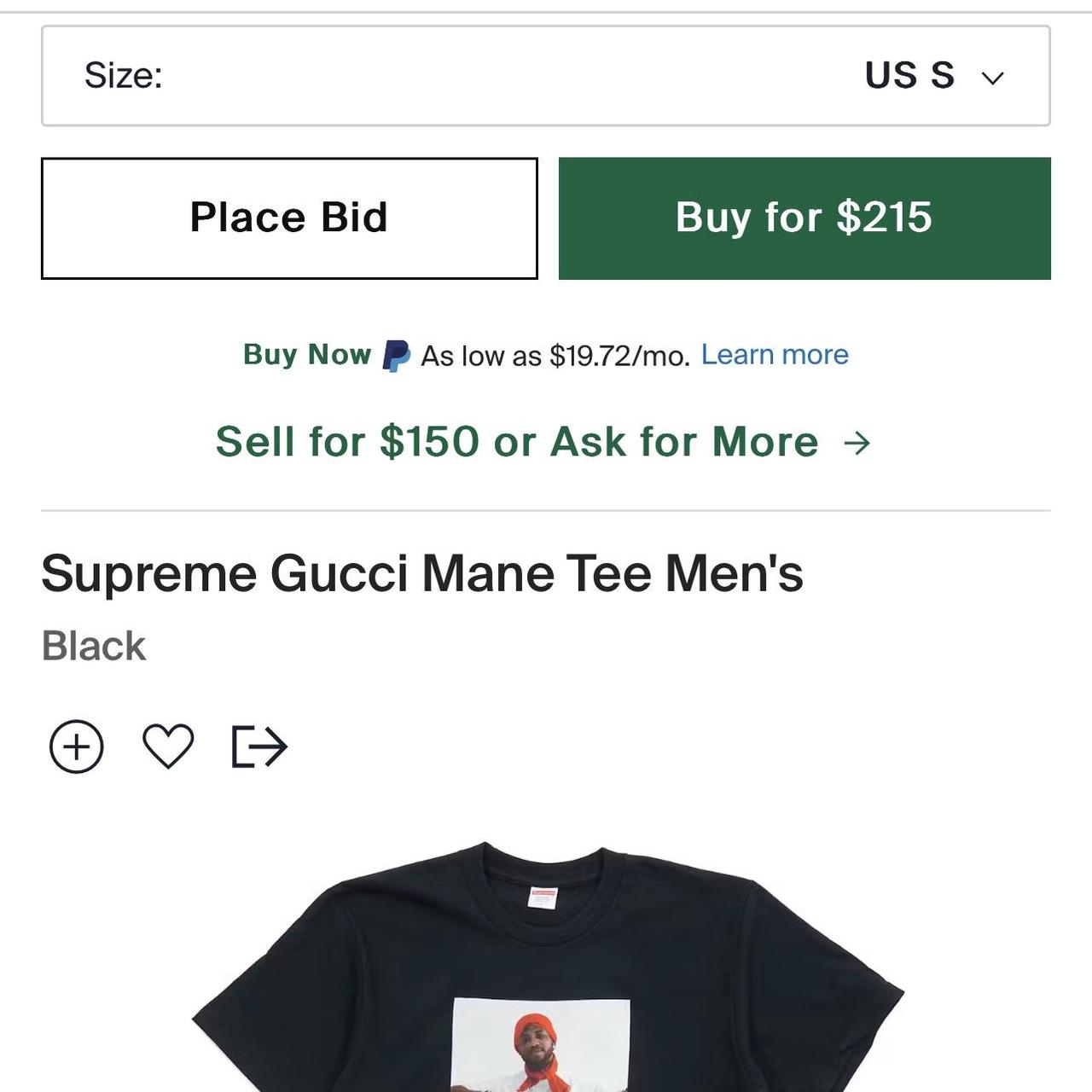 Supreme gucci discount shirt