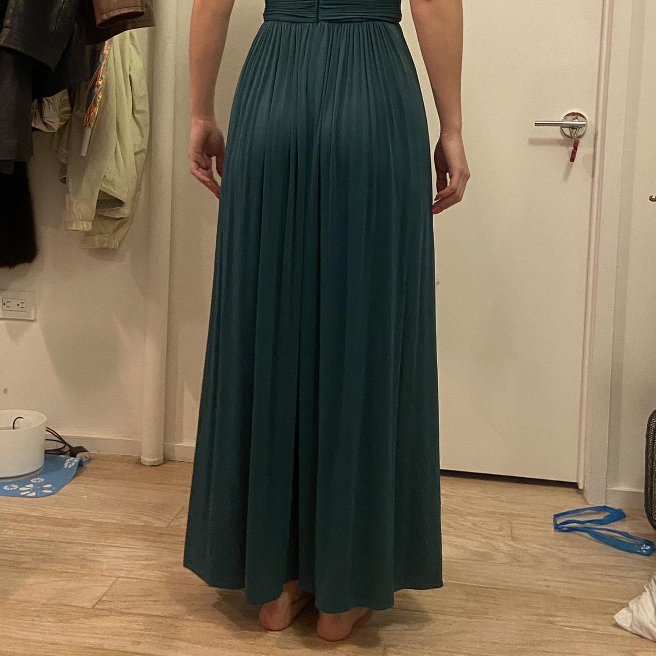 BCBG MAXAZRIA XXS Teal Green Full length formal Depop